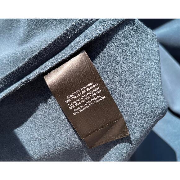 Donna Karan NY Women's Tide Ruched O-Ring Sheath Dress Szie 12 L Large - Picture 9 of 9